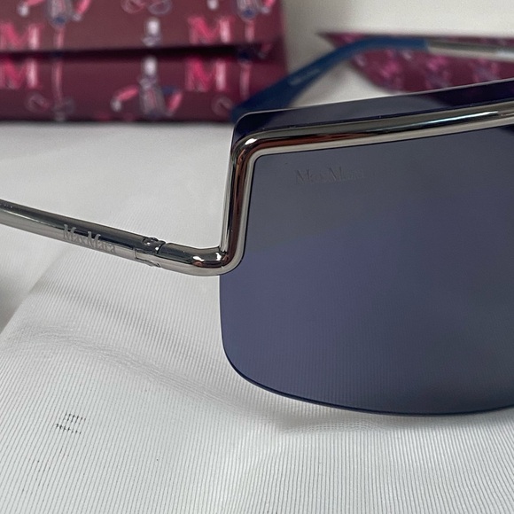 MAX MARA futuristic shield modern sunglasses - Picture 9 of 10